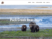Tablet Screenshot of packcreekbeartours.com